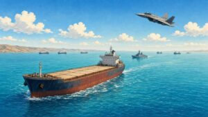 US Jet Cripples Cargo Ship in Gulf of Oman as Rival Blockades Squeeze Hormuz