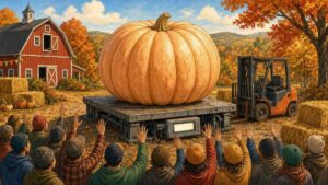 First pumpkin past 3,000 pounds: Rhode Island grower smashes world record